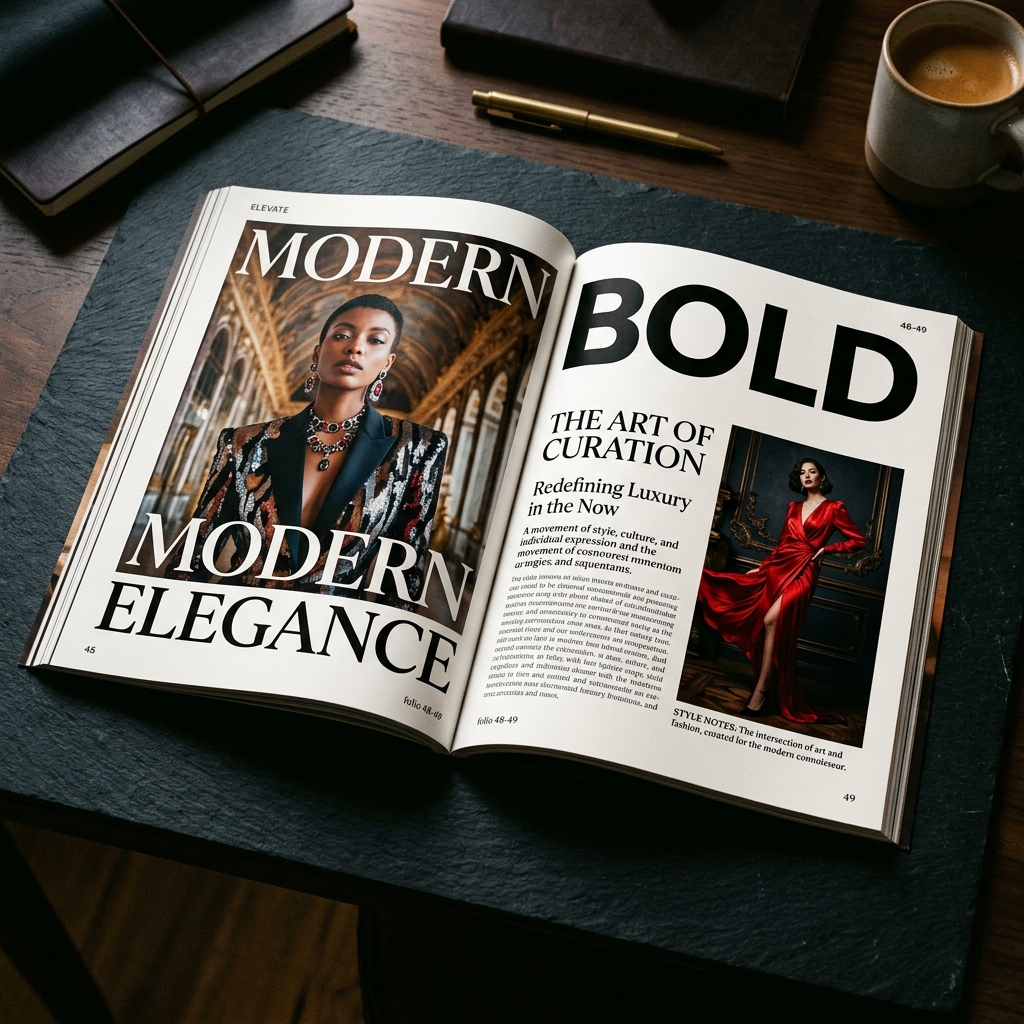 Premium magazine editorial design
