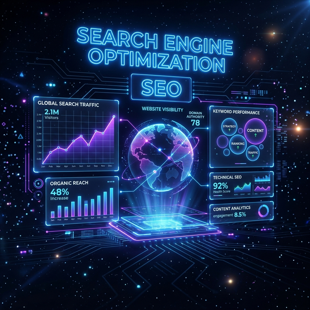 SEO and analytics dashboard